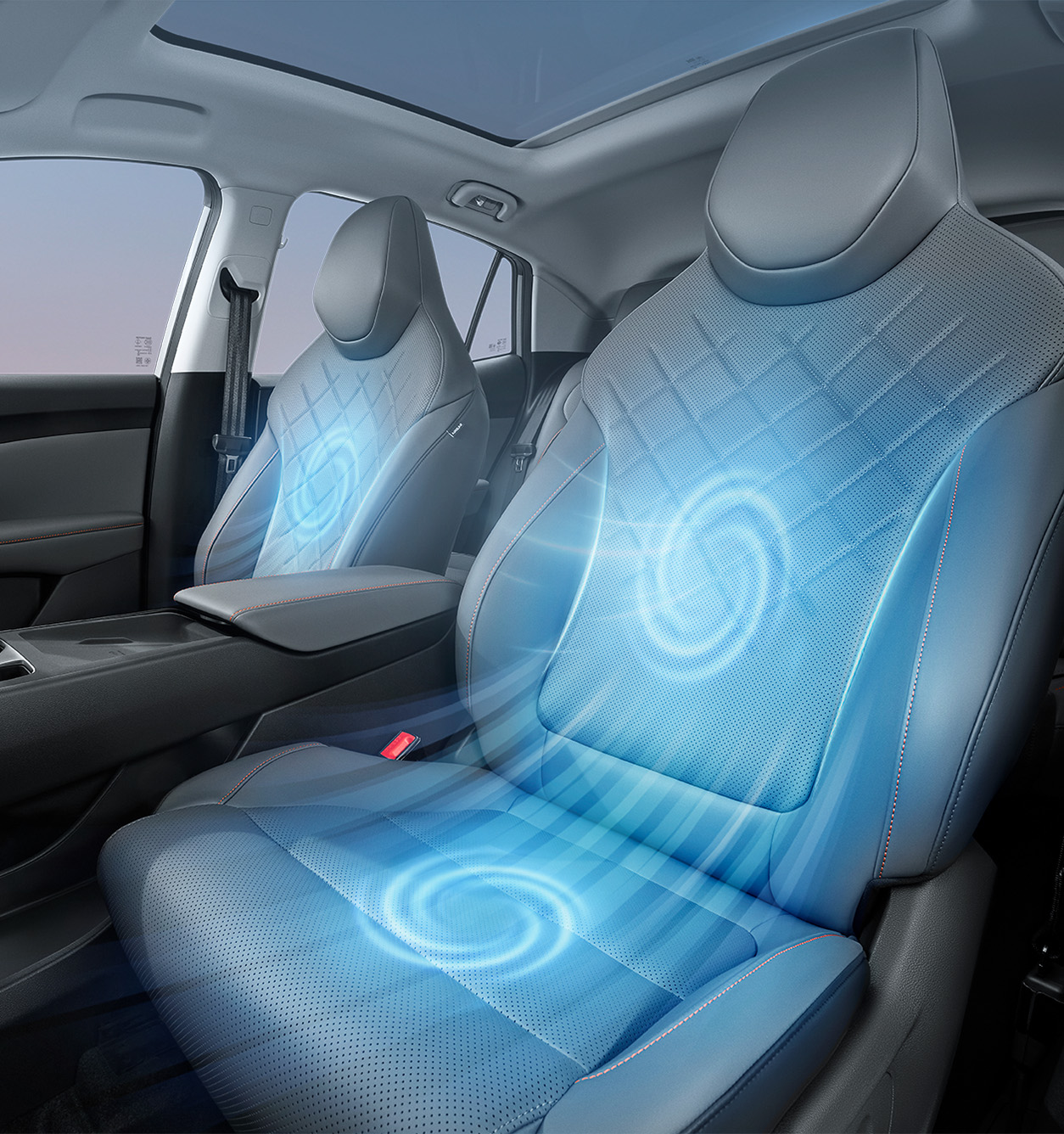DIAMOND CUT FRONT SEATS